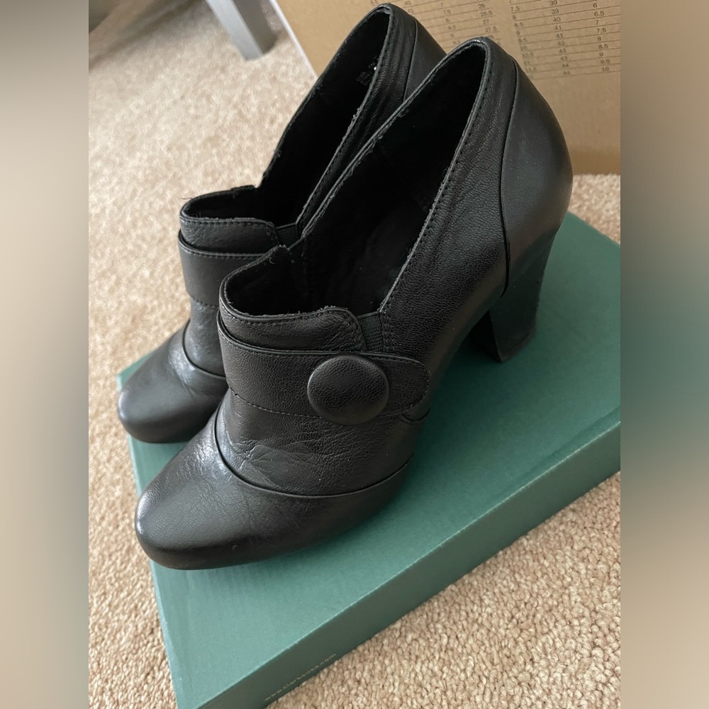 Clarks Bendables Ruby Glam Black Shoes Size 8M